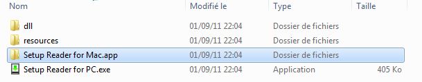 Liseuse setting