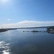 Arrivée dans le port de Stockholm