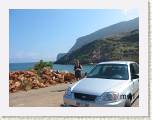 2005:05:30 10:04:59 - Notre auto sur le bord de la M�diterran�e