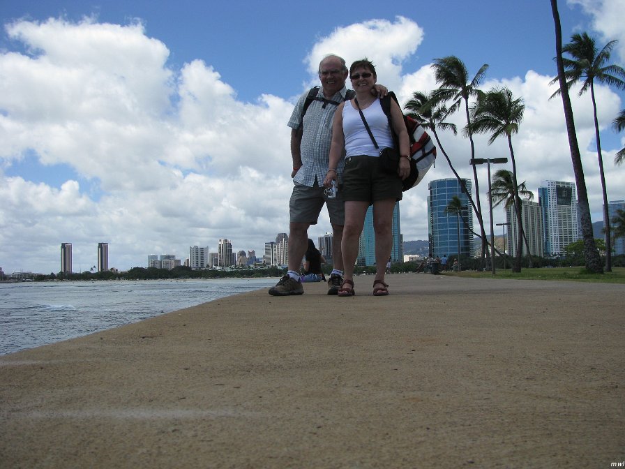 Ala Moana Beach Park - Centre ville de Honolulu