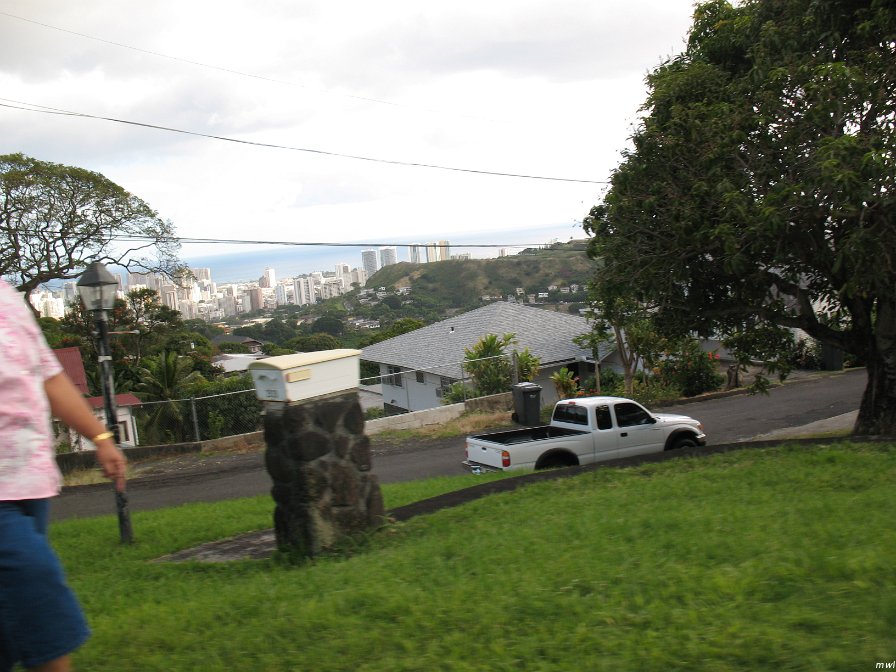 Vue de Honolulu à partir de sa haute ville