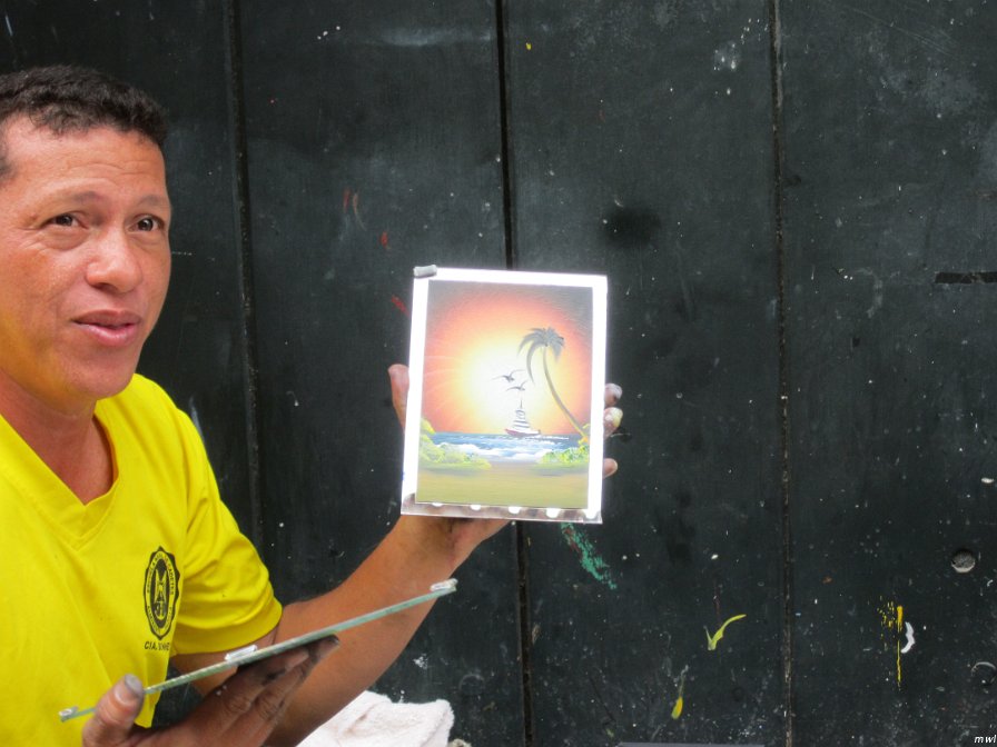 Peinture sur mirroir