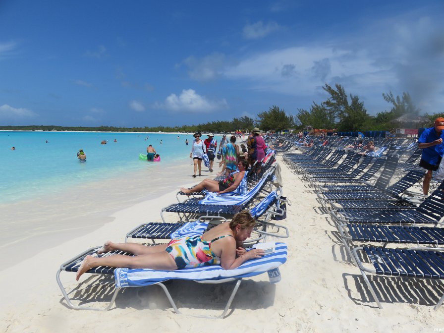 Journée sur une plage privée des Bahamas