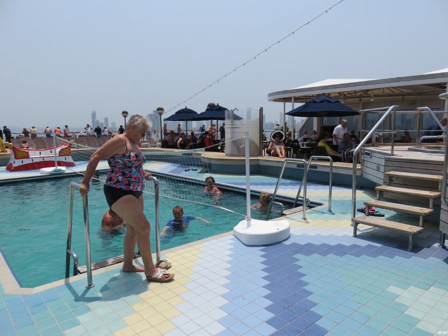 La piscine du bateau
