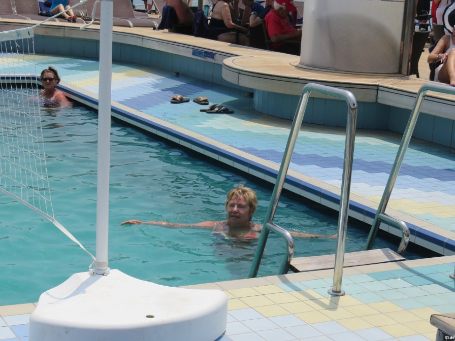 La piscine du bateau