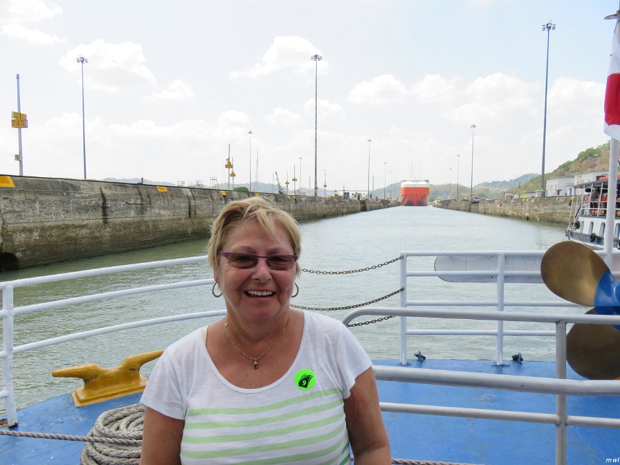Visite du canal de Panama - On attend le bateau rouge