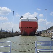 Visite du canal de Panama - On attend le bateau rouge