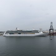 Le Zuiderdam dans le port de Fort Lauderdale