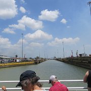 Visite du canal de Panama - On attend le bateau rouge
