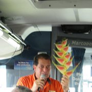 En bus vers notre bateau de rivière