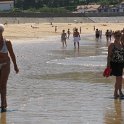 Sur la plage du centre-ville