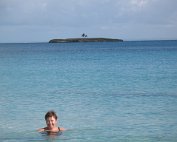 Plage de Vieux-Fort On est matinal sur la plage.