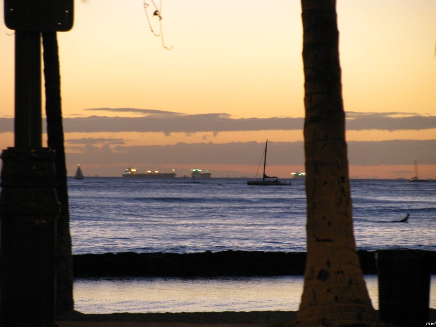 La mer à Waikiki