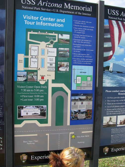 Visite USS Arizona dans le port Pearl Harbor