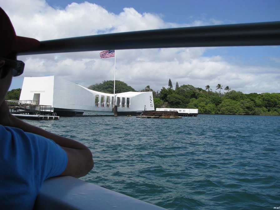 Visite USS Arizona dans le port Pearl Harbor