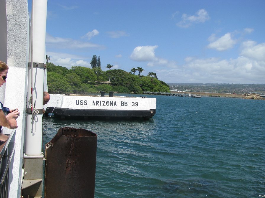 Visite USS Arizona dans le port Pearl Harbor